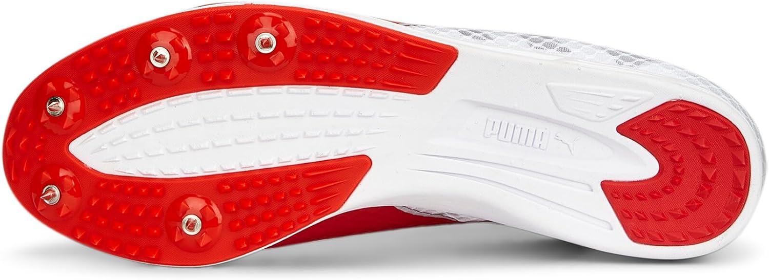 Мужские кроссовки для легкой атлетики Puma Evospeed Distance 11, белый/красный/серебряный — фото 3