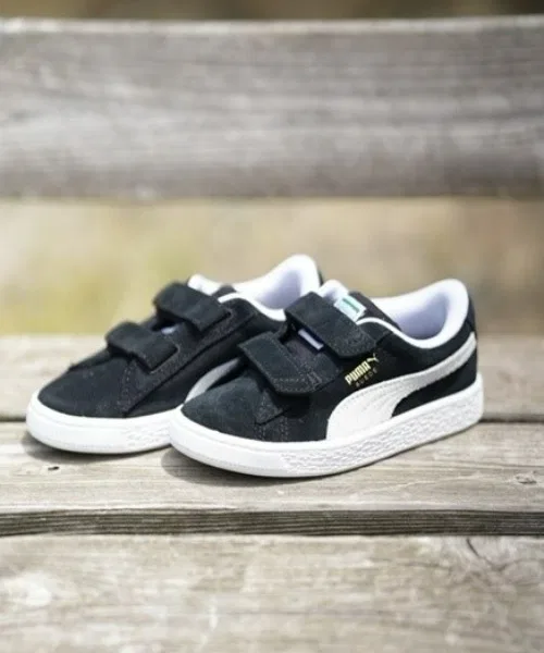 Детские кроссовки PUMA Suede Classic XXI V сине-белые — фото 2