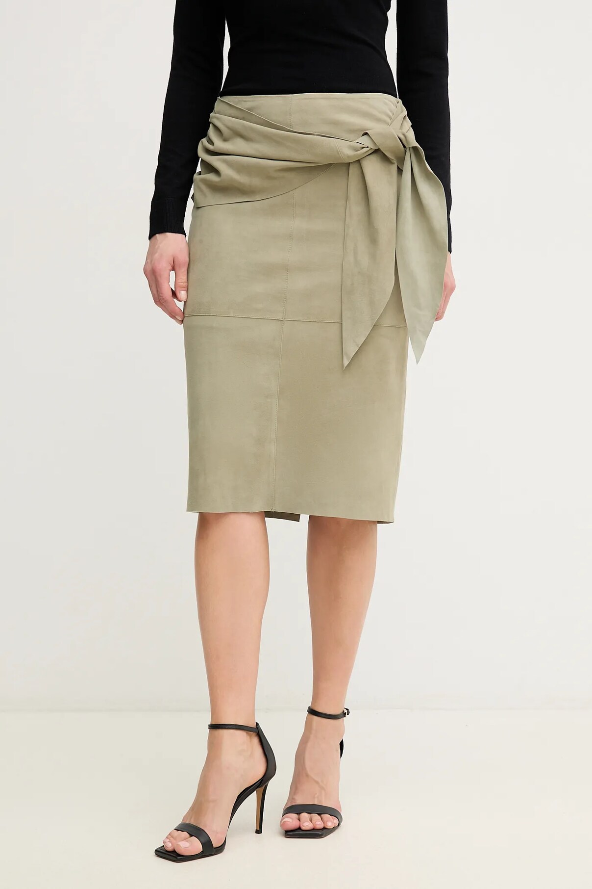 

Юбка из замши Pinko, зеленый
