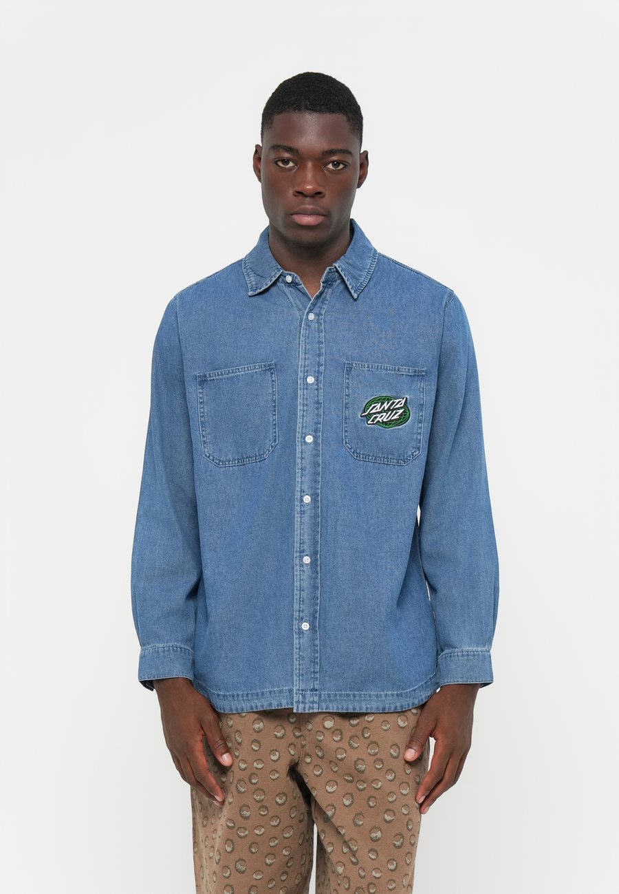 

Блуза Santa Cruz GLOBAL OVAL DOT SHIRT UNISEX, Classic Blue/Blue Denim