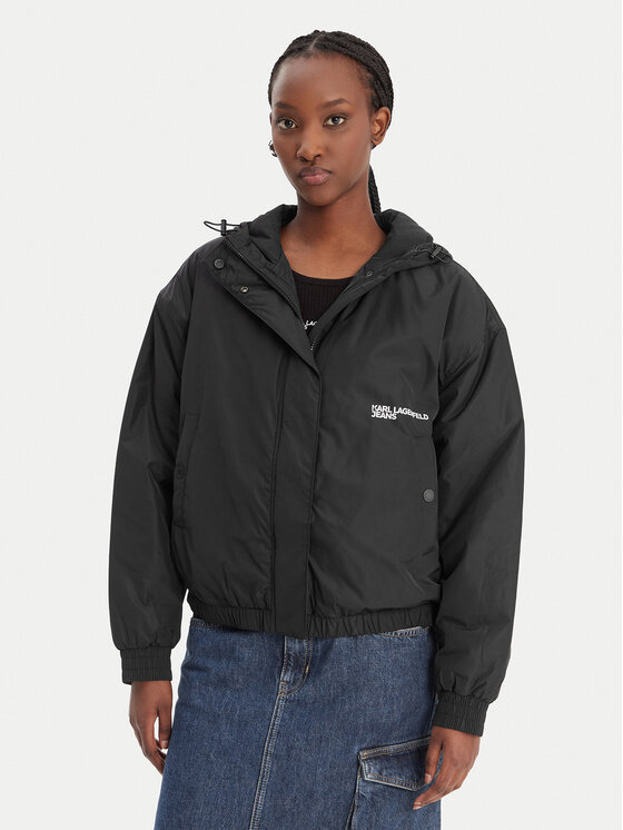 

Демисезонная куртка relaxed fit B1W15023 Karl Lagerfeld Jeans, черный