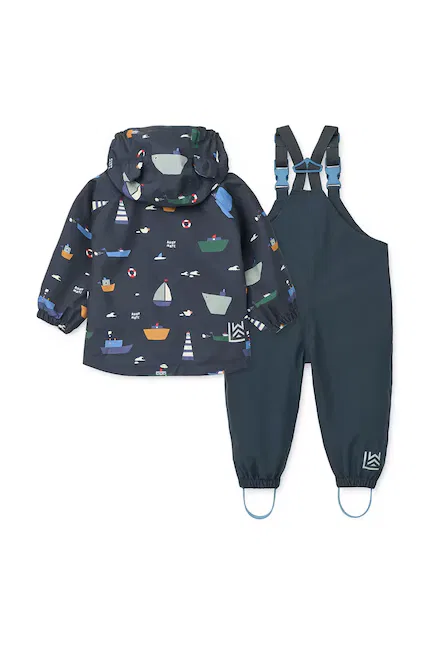 Дождевой костюм Manu Rainwear Set Liewood, синий — фото 2