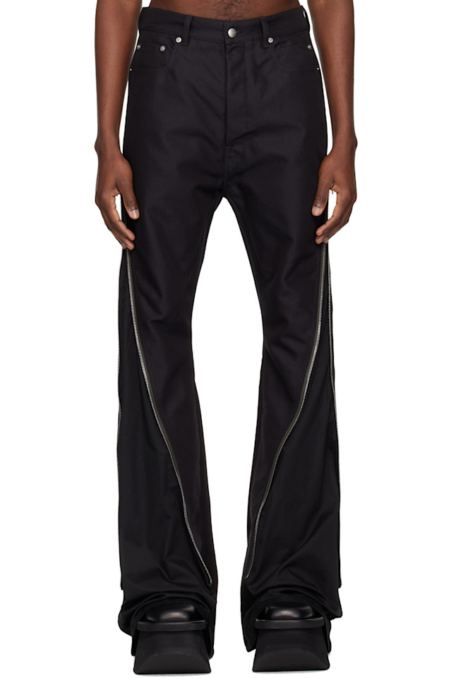 

Темпл болан банановые джинсы Rick Owens, черный