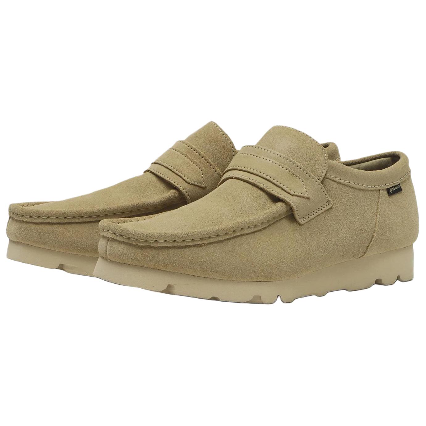 Clarks Walla Loafer GORE TEX мокасины мужские светло-коричневые — фото 4