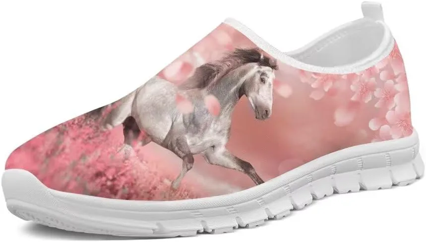 

Женские слипоны Forchrinse Hummingbird с цветами вишни, мужские прогулочные туфли, мягкие легкие модные спортивные кроссовки с поддержкой свода, повседневная рабочая обувь