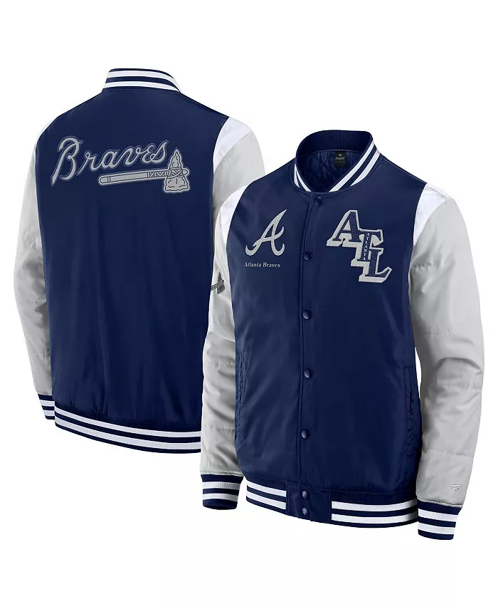 

Мужская синяя куртка Atlanta Braves Elements Elite на молнии Fanatics