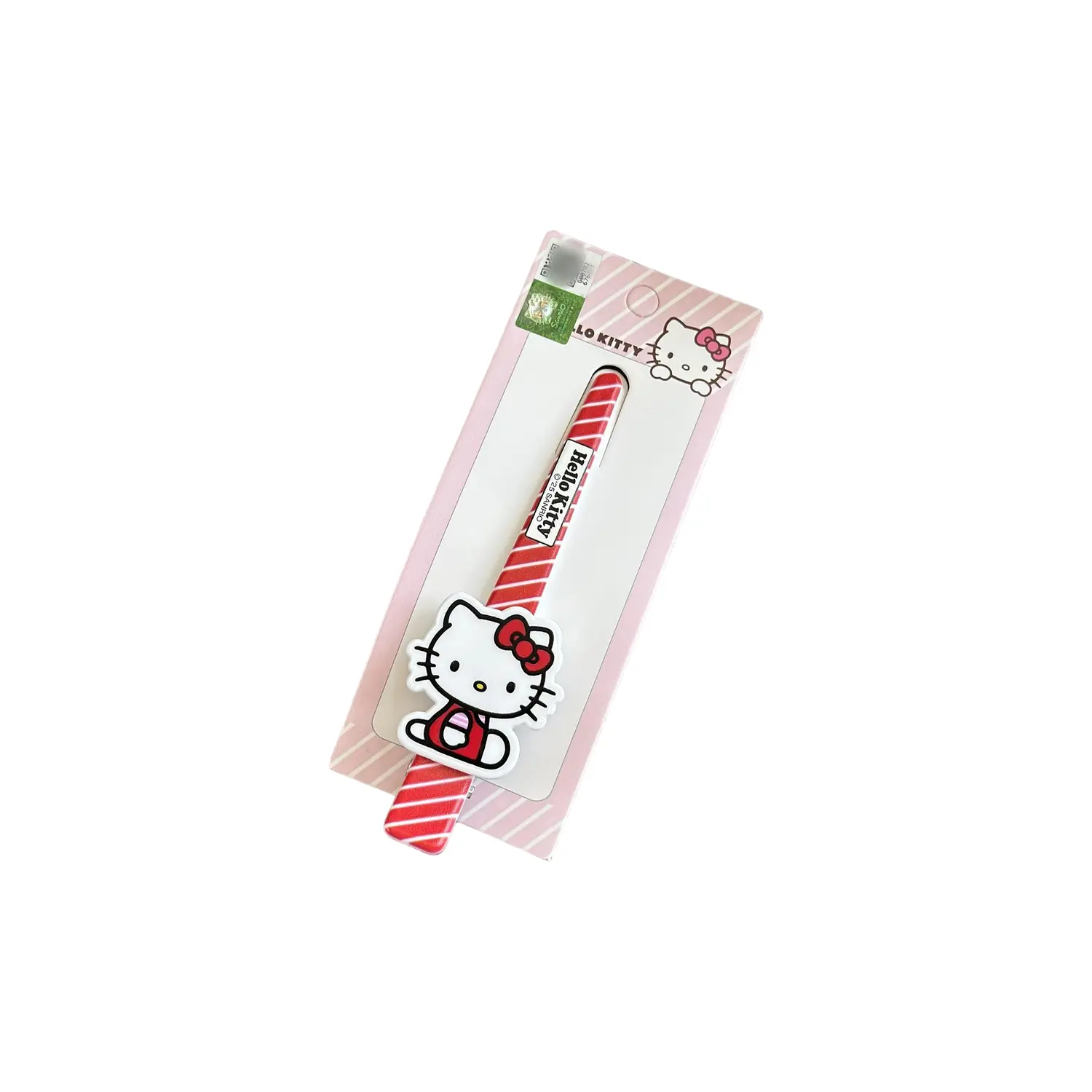 

Заколки для волос Hello Kitty из смолы для женщин Sanrio, stripes hello kitty[aluminum clip]