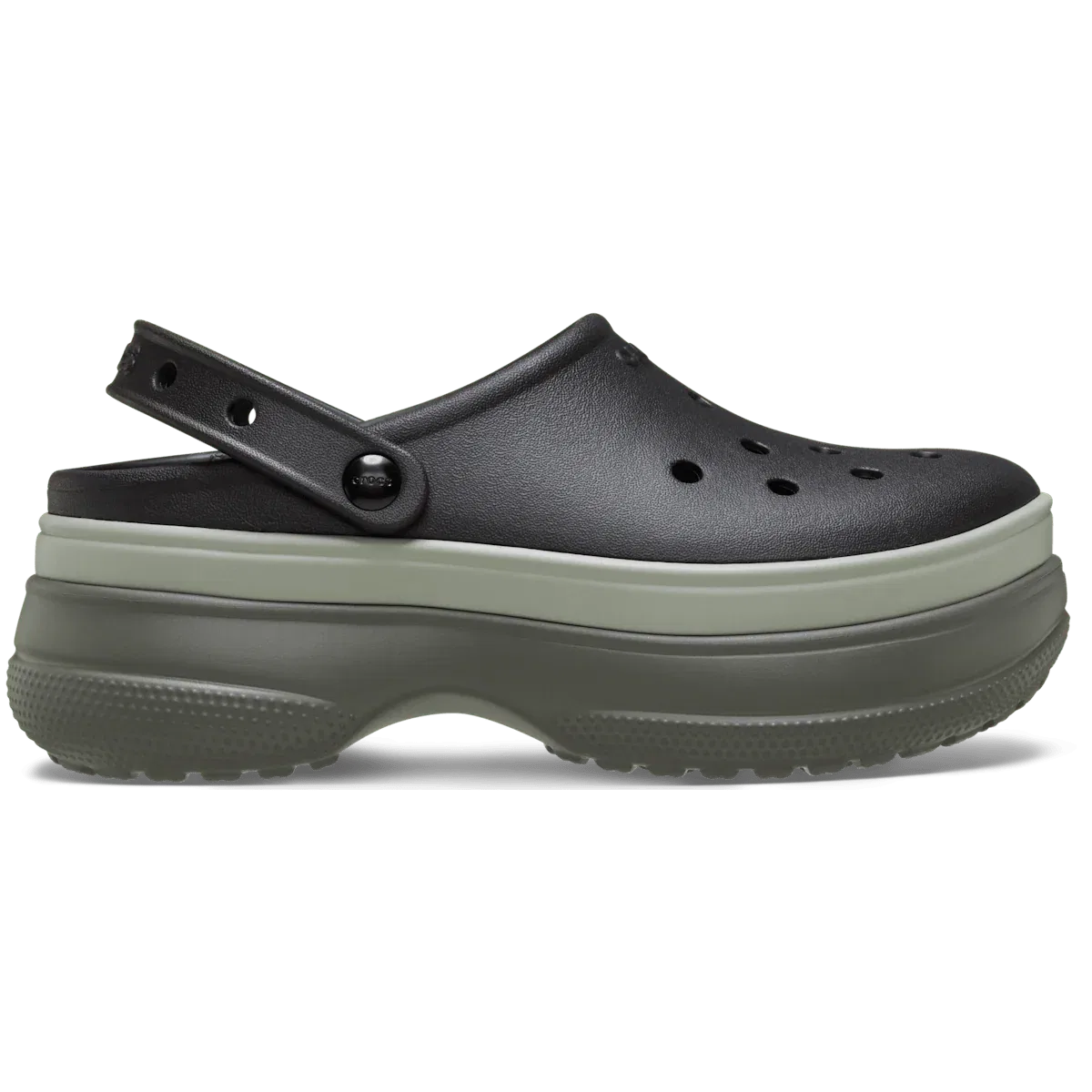 Классические многослойные сабо Crocs, черный