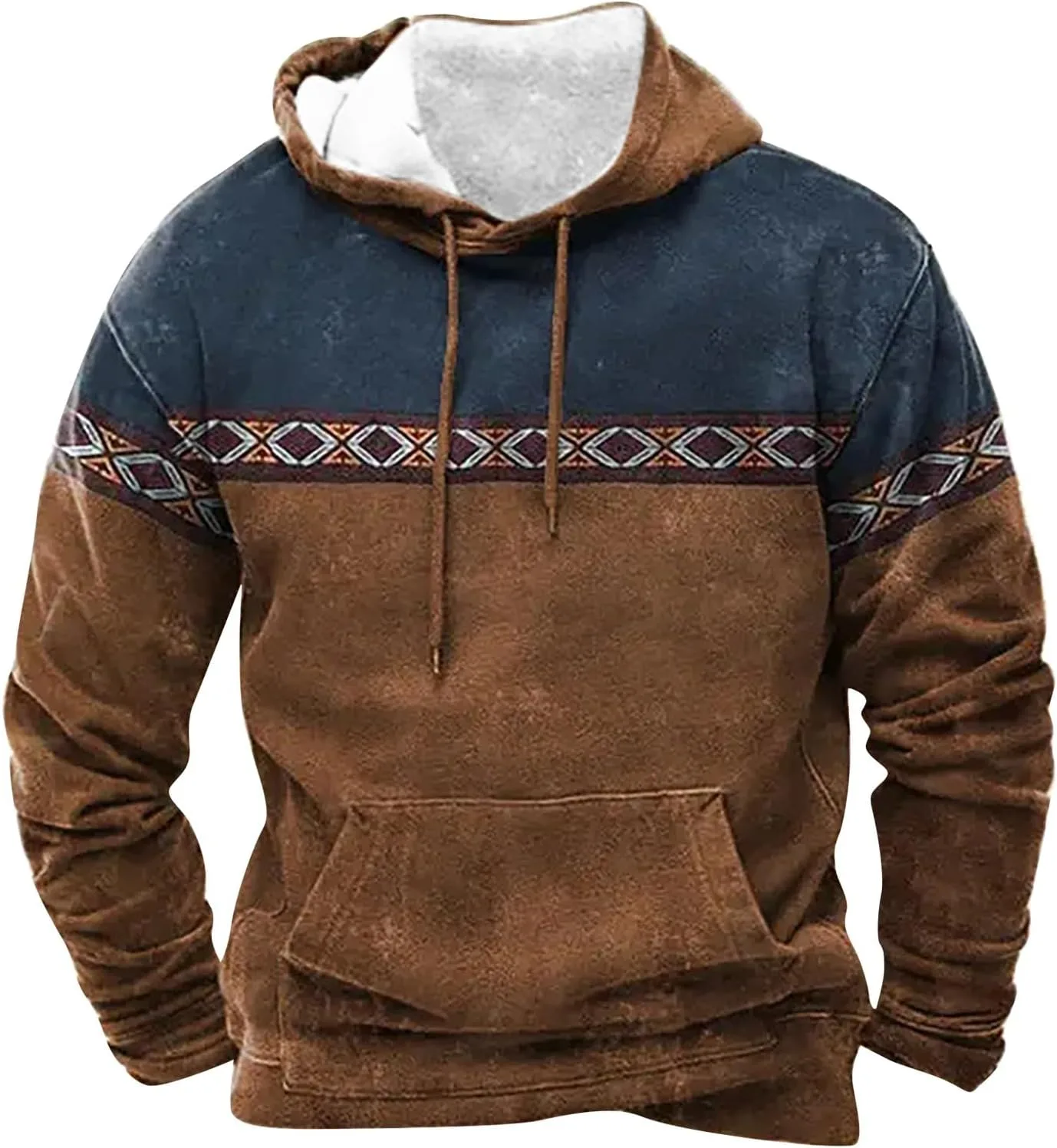 

Мужской свитшот с принтом Aztec и карманом xoxingysm