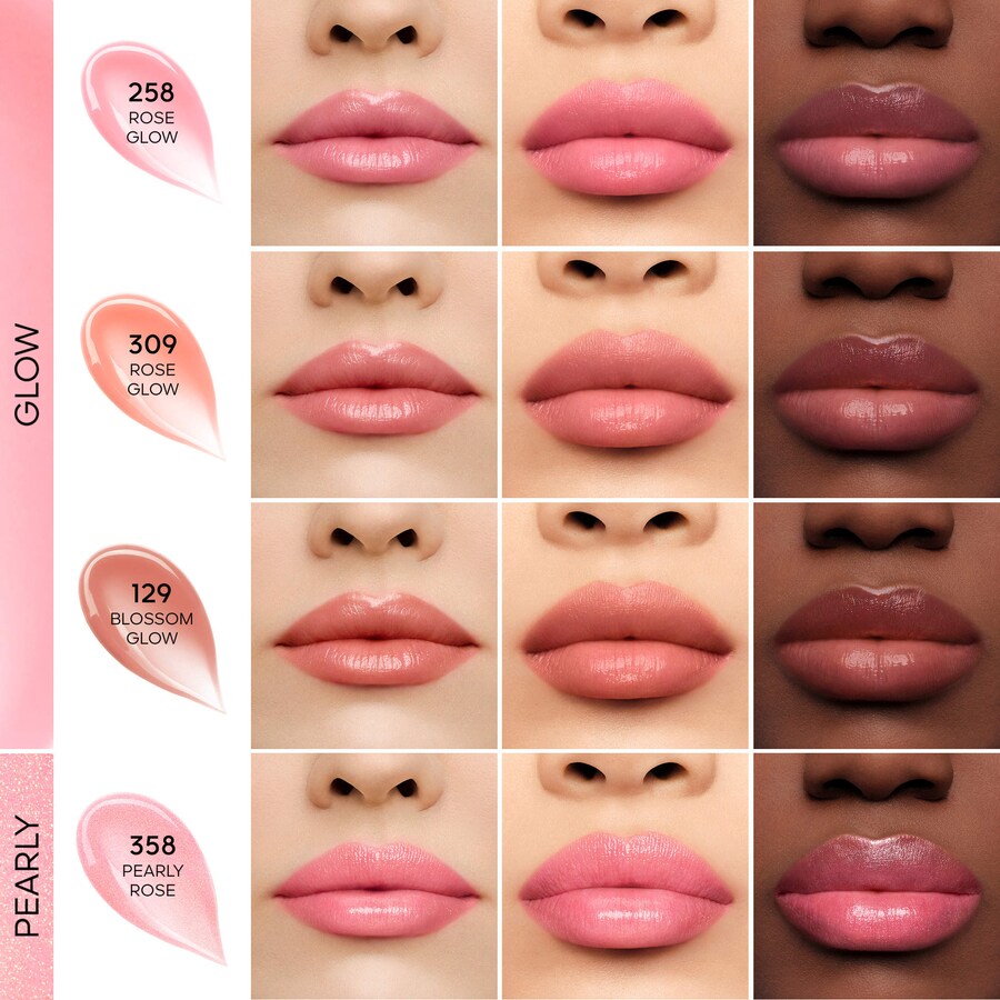 Увлажняющий тонирующий бальзам для губ Kiss Kiss Bee Glow GUERLAIN, 0.1 oz/3.2 g, 129 Blossom Glow — фото 4