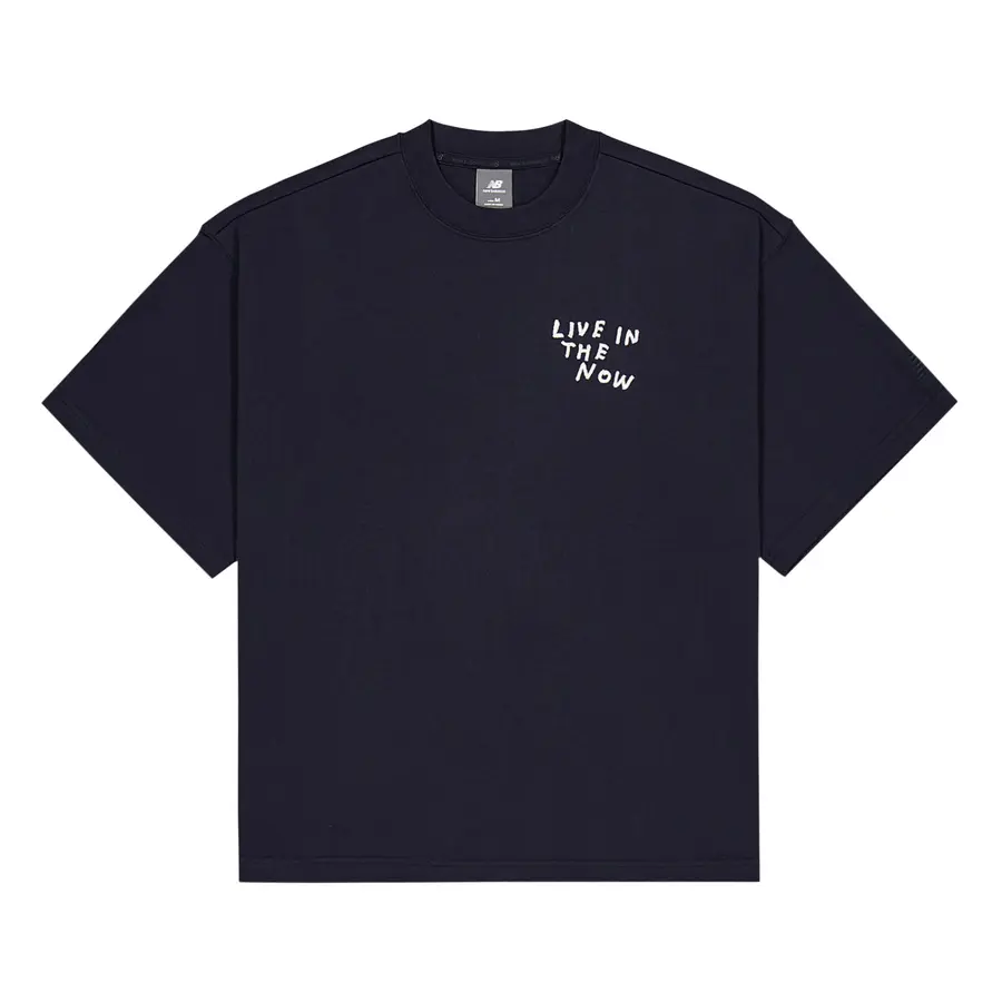 

New Balance Футболка NB Grey SS25 мужская navy blue, Серый, New Balance Футболка NB Grey SS25 мужская navy blue