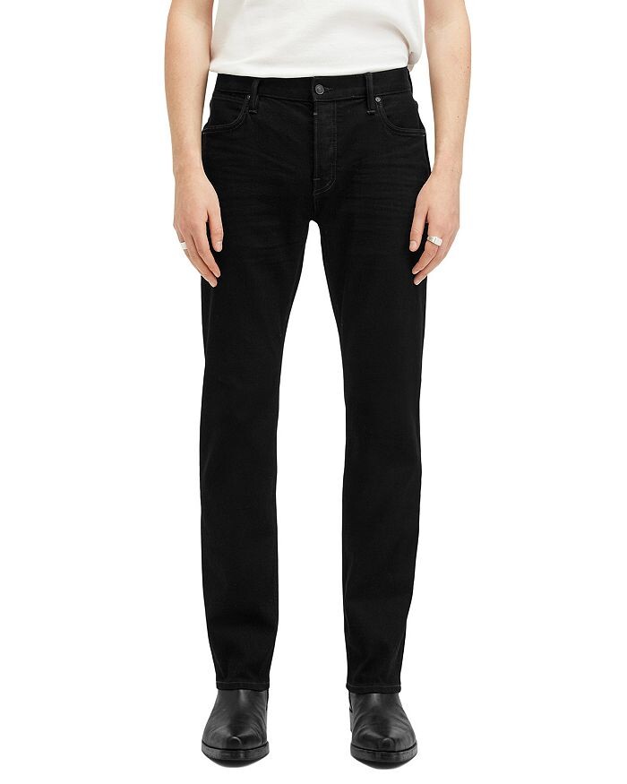 Джинсы стандартного кроя ALLSAINTS Iggy цвета угольно-черный — фото 4