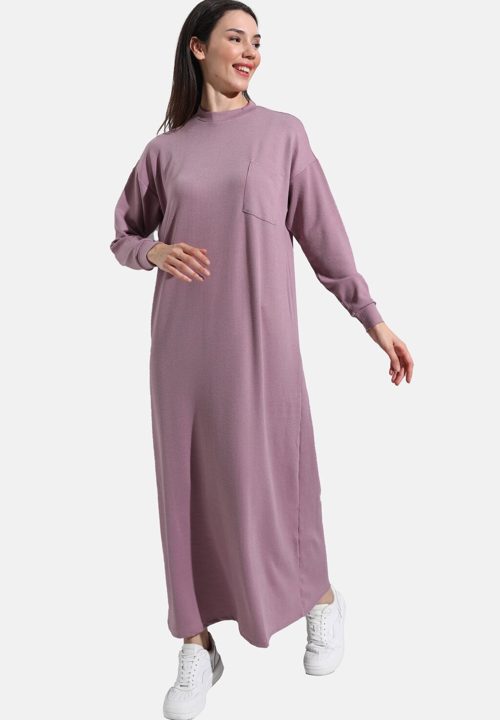 

Длинное платье MODEST-REFKA Modanisa, сирень