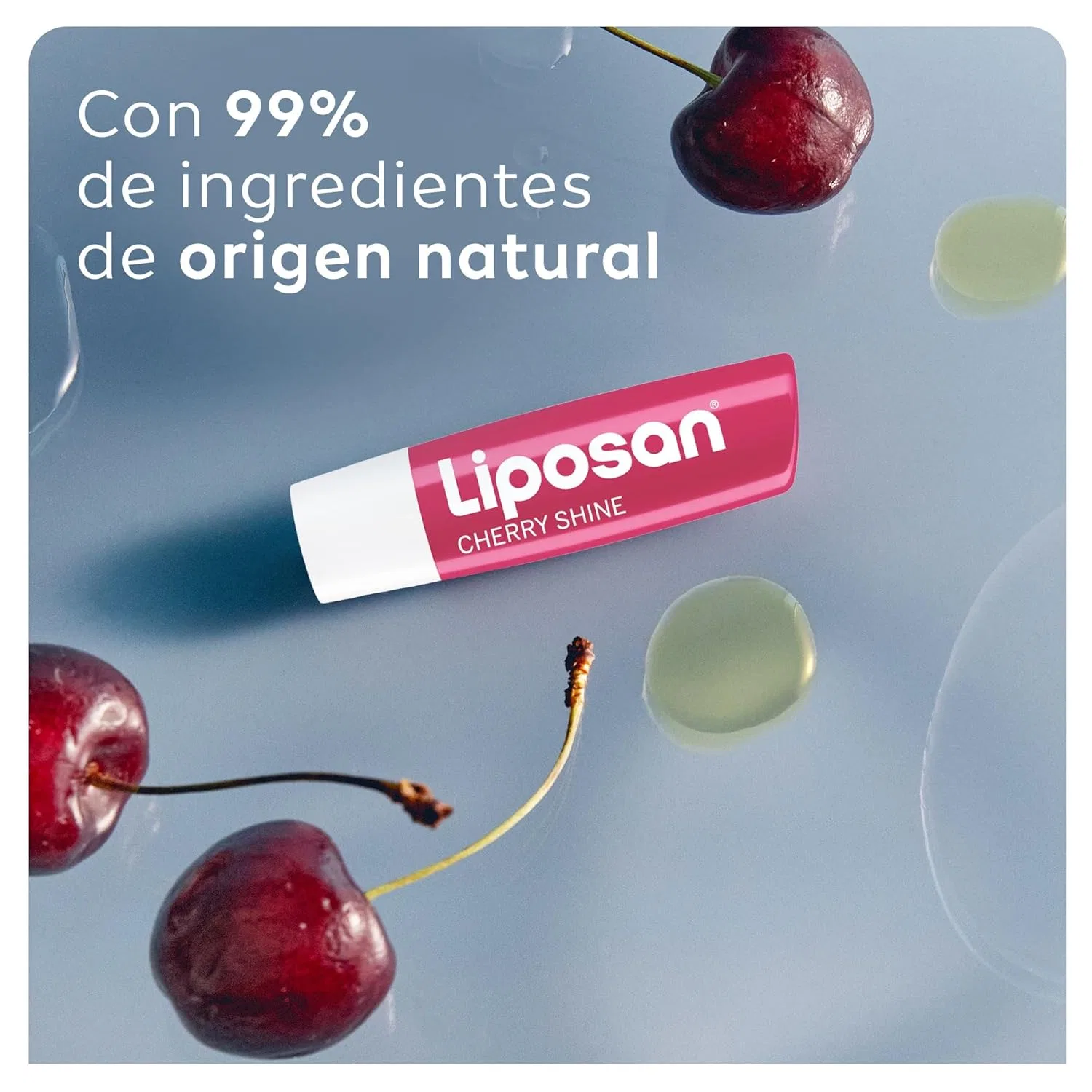 Бальзам для губ Liposan Cherry Shine с ароматом вишни (4.8 г) Liposan — фото 2