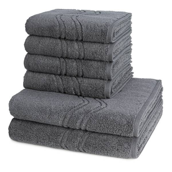 

Cashmere feeling Набор полотенец Ross (6 шт), 50x1x100 см, антрацитовый