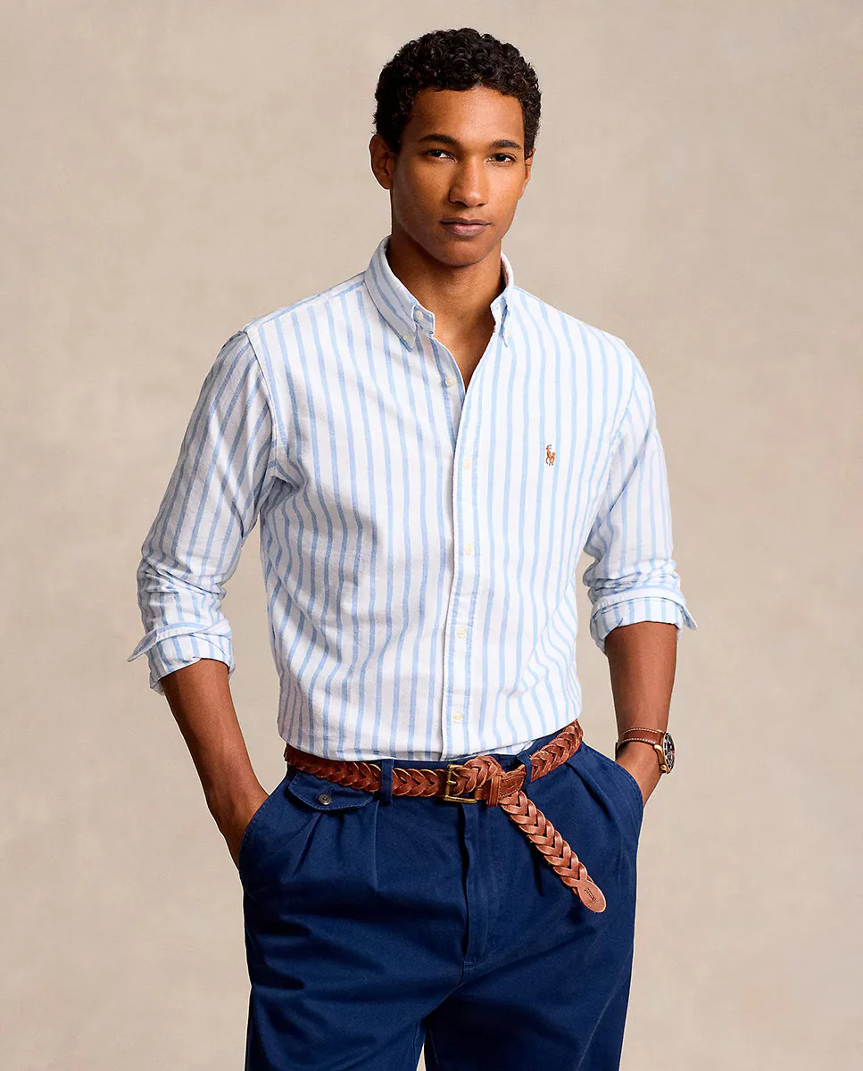 

Мужская оксфордская рубашка стандартного кроя Polo Ralph Lauren, синий
