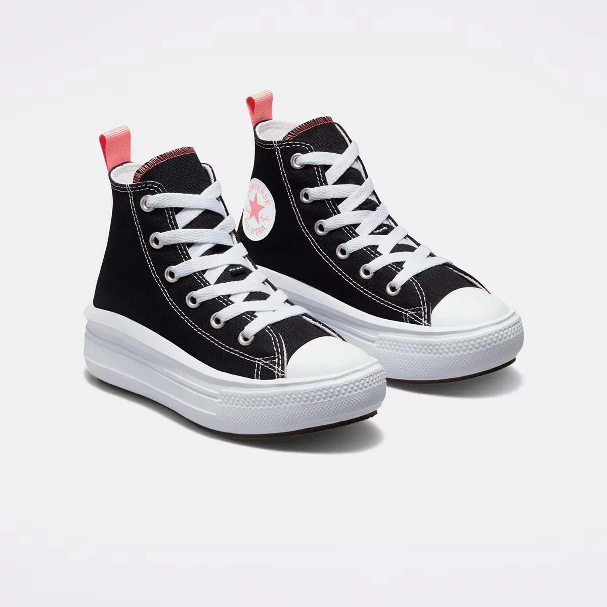 Chuck Taylor All Star Move Converse детские повседневные кроссовки, чёрный — фото 2