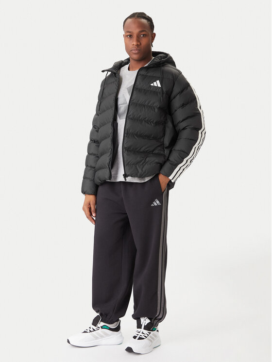 Зимняя куртка regular fit Essentials Climawarm 3-Stripes JM8355 Adidas, черный — фото 2