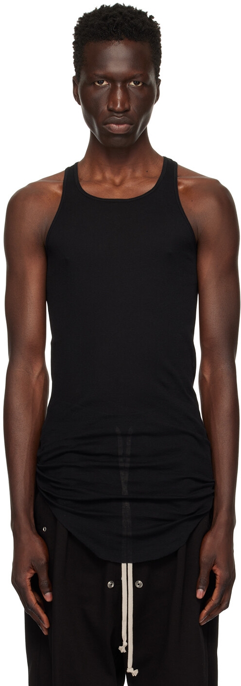 

Майка Porterville Basic Rib Rick Owens, черный