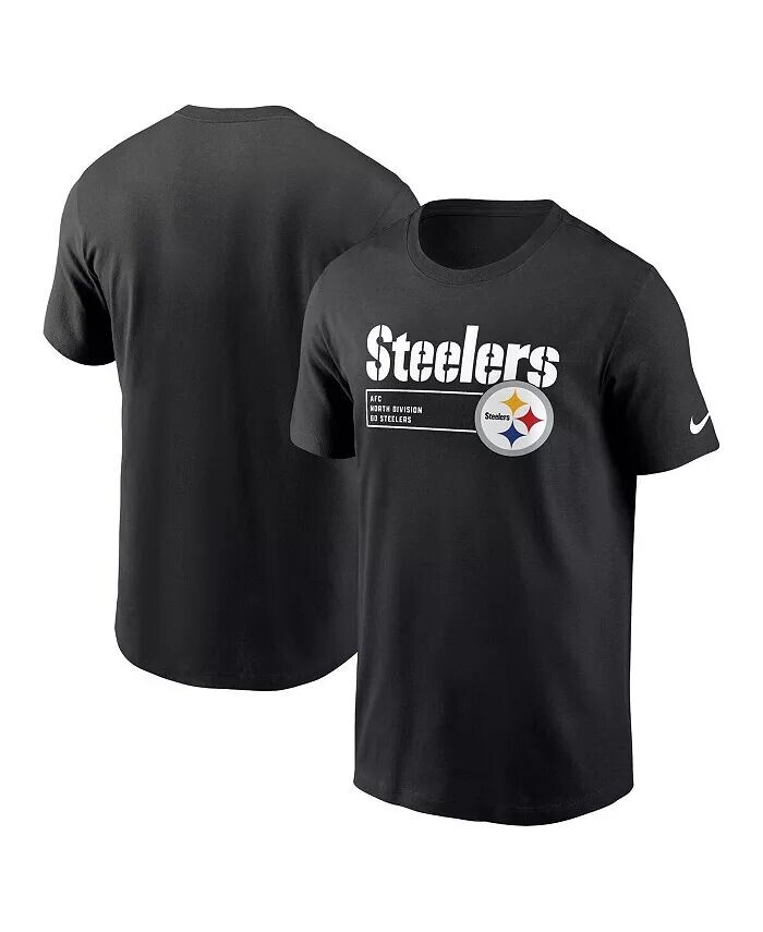

Мужская черная футболка Pittsburgh Steelers Division Essential Nike