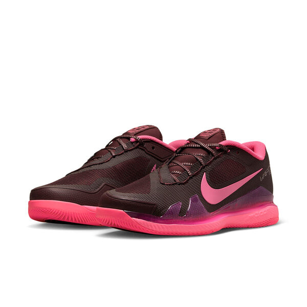 Кроссовки court air zoom vapor pro premium 'burgundy crush hyper pink' Nike, бургундия — фото 3