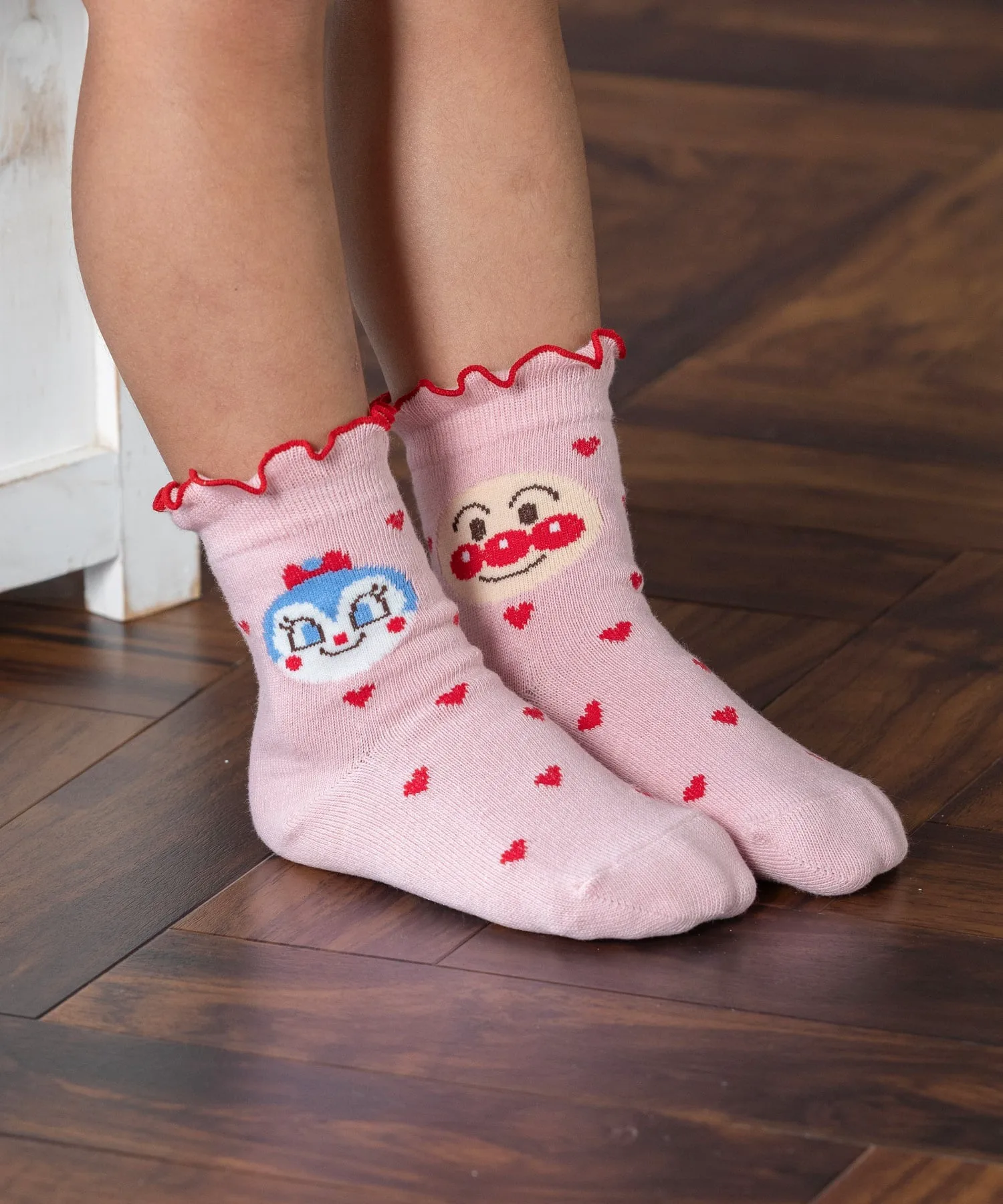 Носки Heart Dot Crew Anpanman Kids Collection, pink