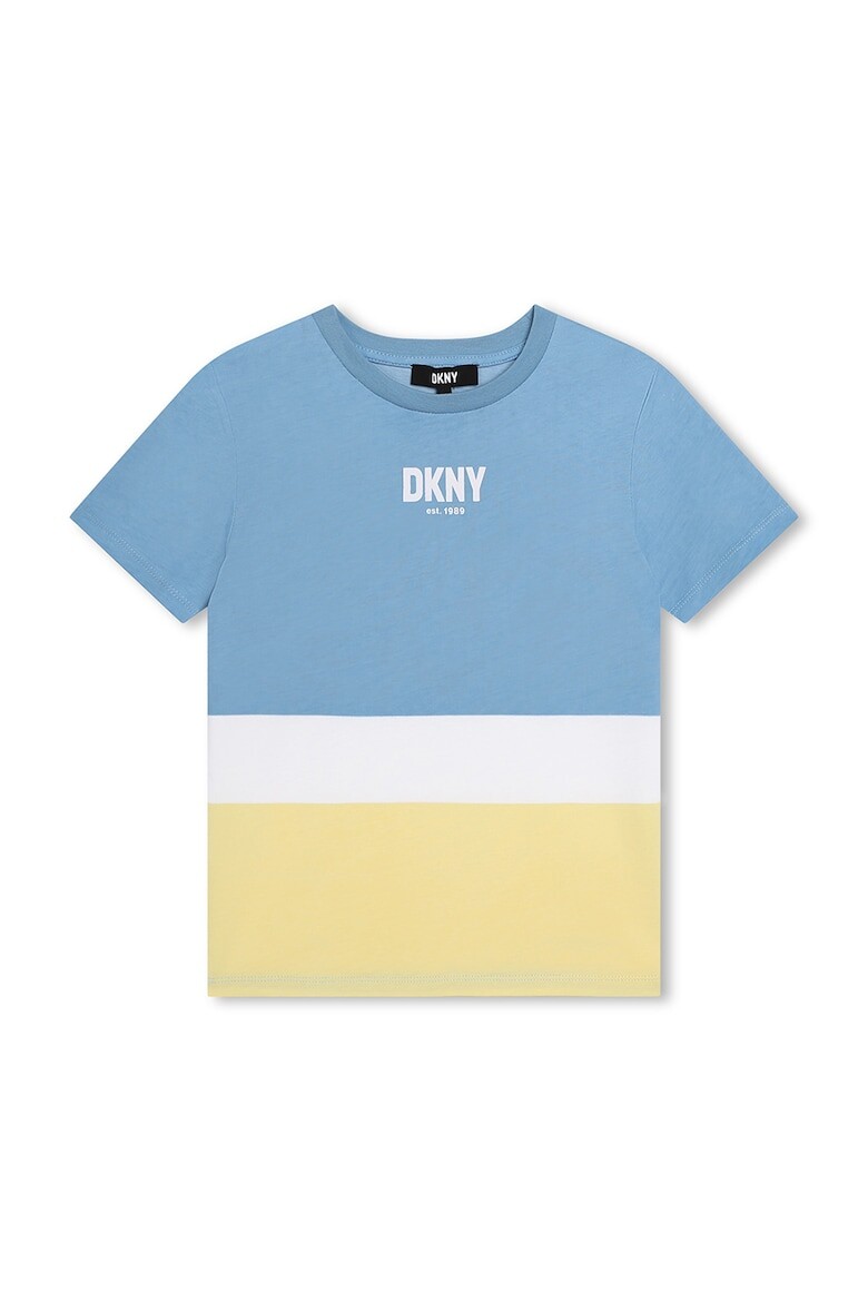 Футболка с логотипом в стиле колор-блок Dkny, желтый