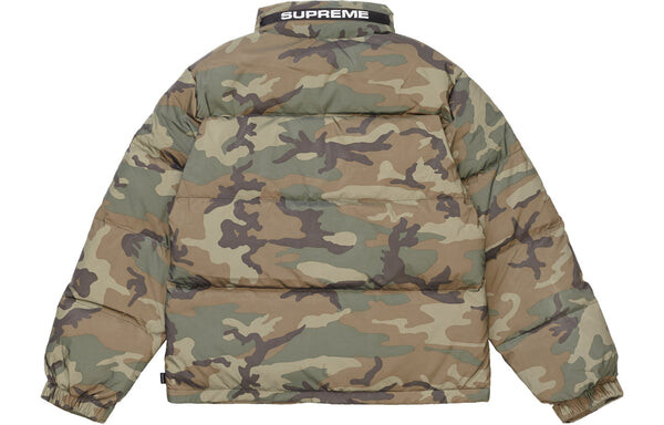 Куртка fw18 reflective camo woodland down jacket 'olivegreen' Supreme, зеленый — фото 2