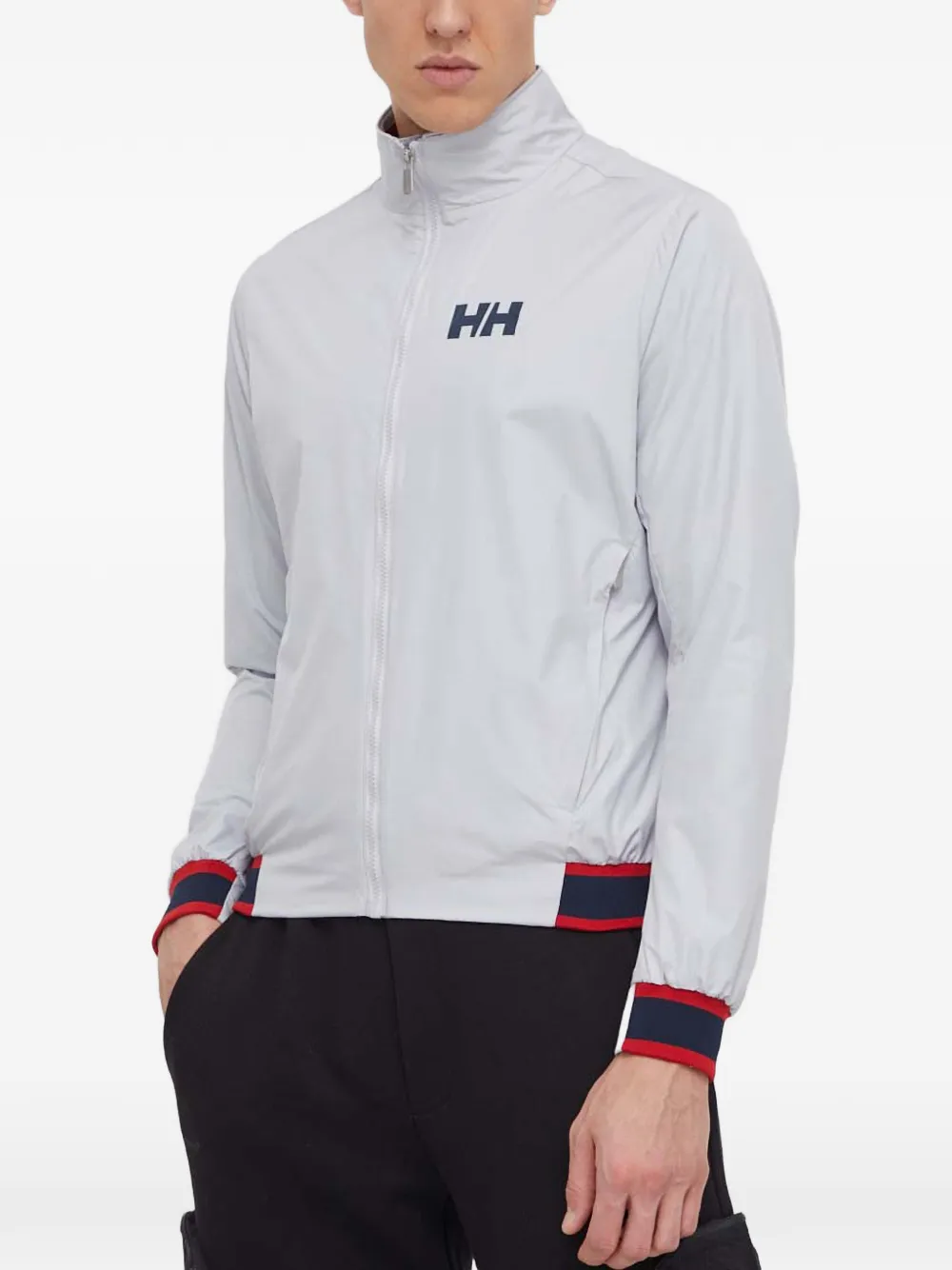 

Лёгкая куртка с застёжкой-молнией и логотипом Helly Hansen, серый