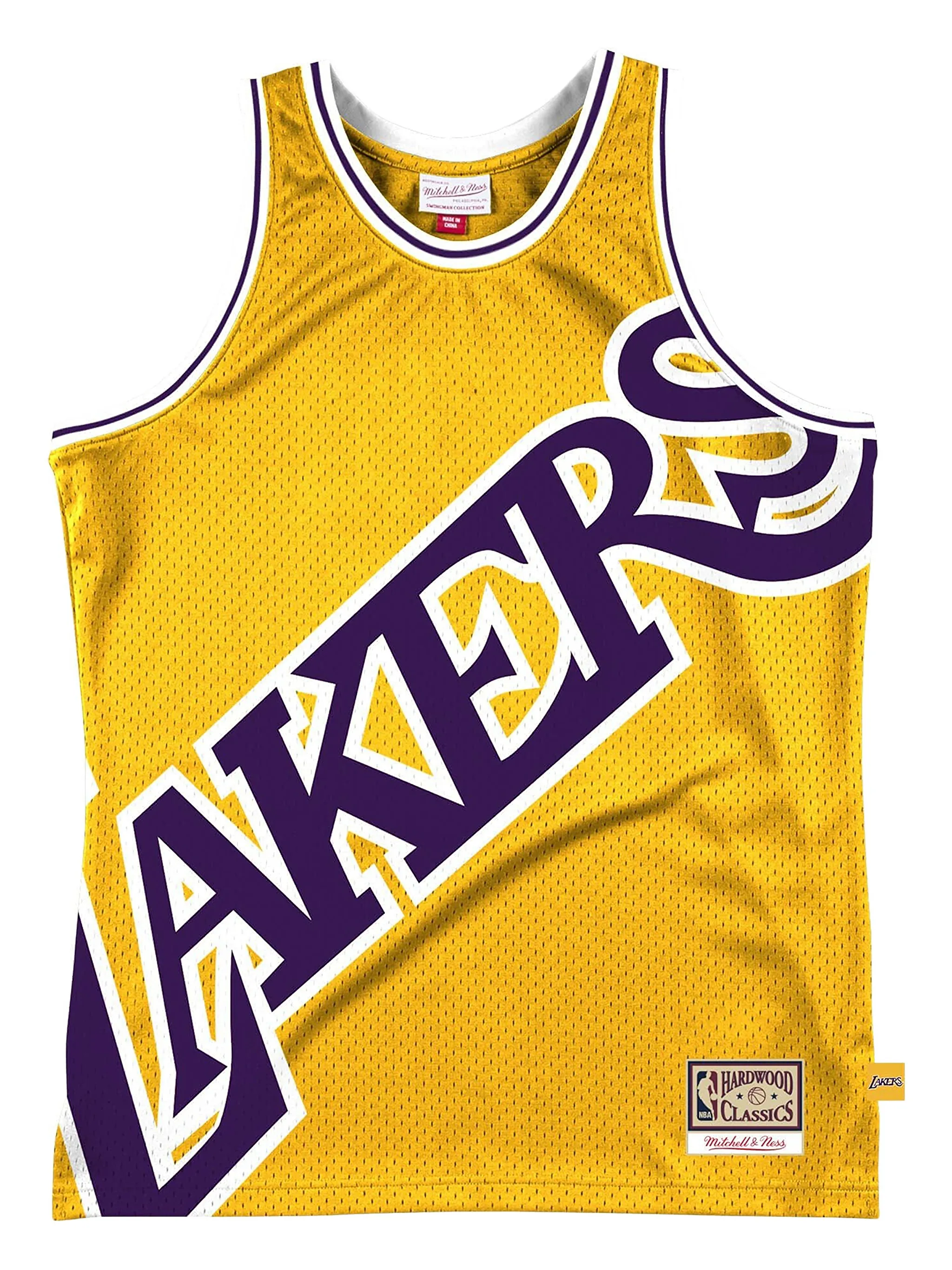 

Топ Los Angeles Lakers Big Face 2.0 из коллаборации с NBA Mitchell & Ness, желтый