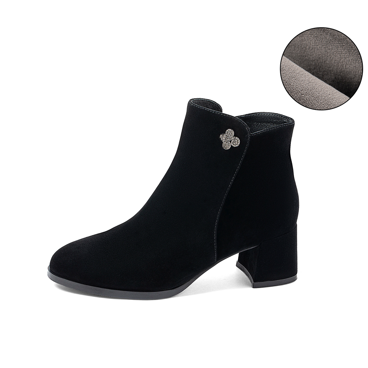 COMELY Черные женские угги на платформе 5,5 см с меховой подкладкой, цвет Black (Fleece-Lined) — фото 2