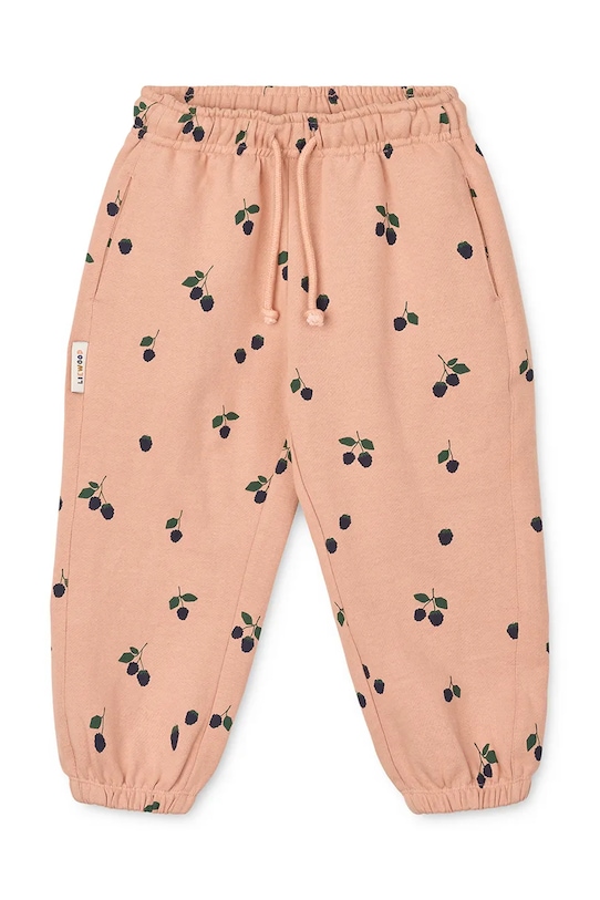 

Детские хлопковые спортивные штаны Arlo Printed Sweatpants Liewood, оранжевый