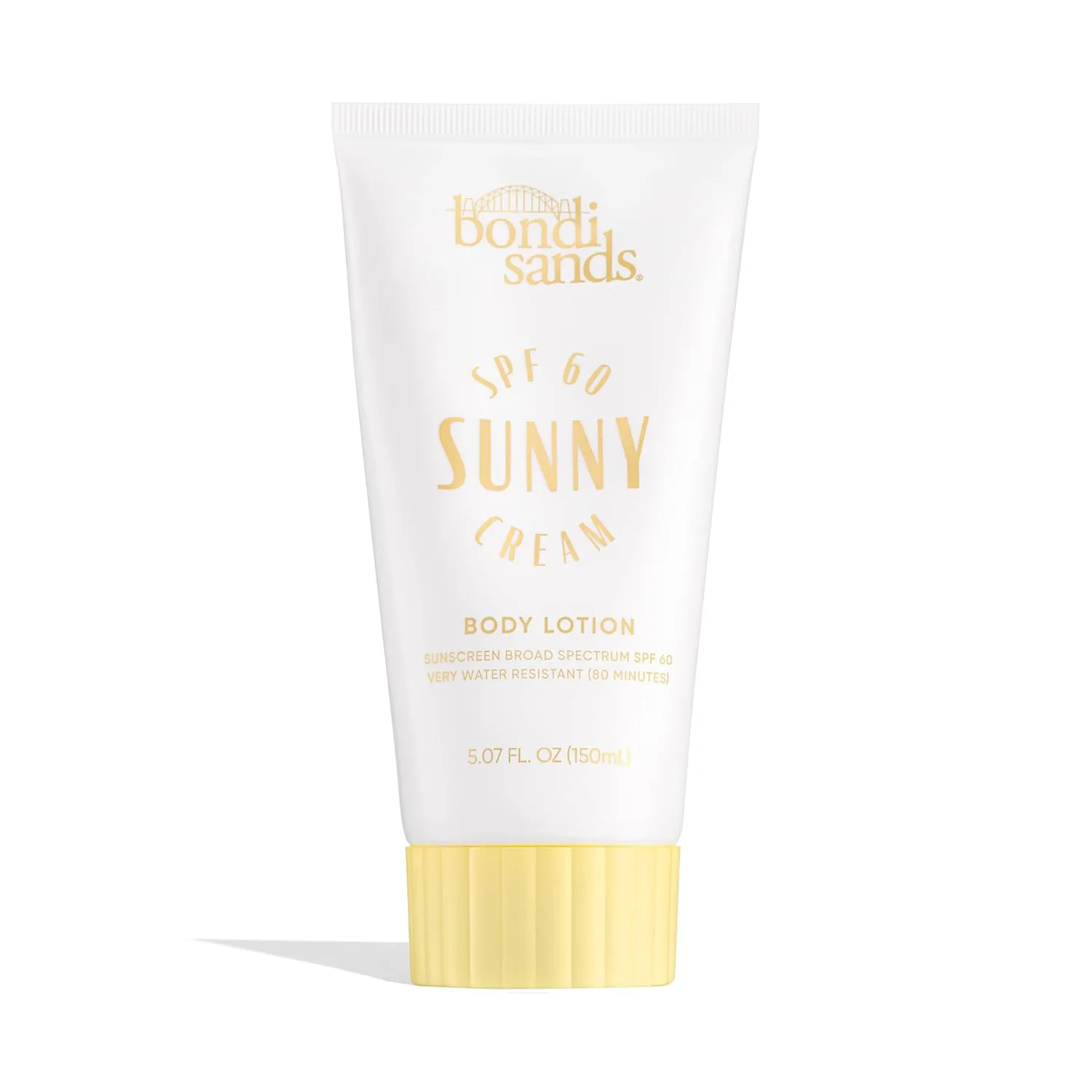 Солнцезащитный лосьон для тела Bondi Sands Sunny Cream SPF 60, увлажняющий и питательный солнцезащитный крем широкого спектра действия, одобрен дерматологами, водостойкий, 140 мл.