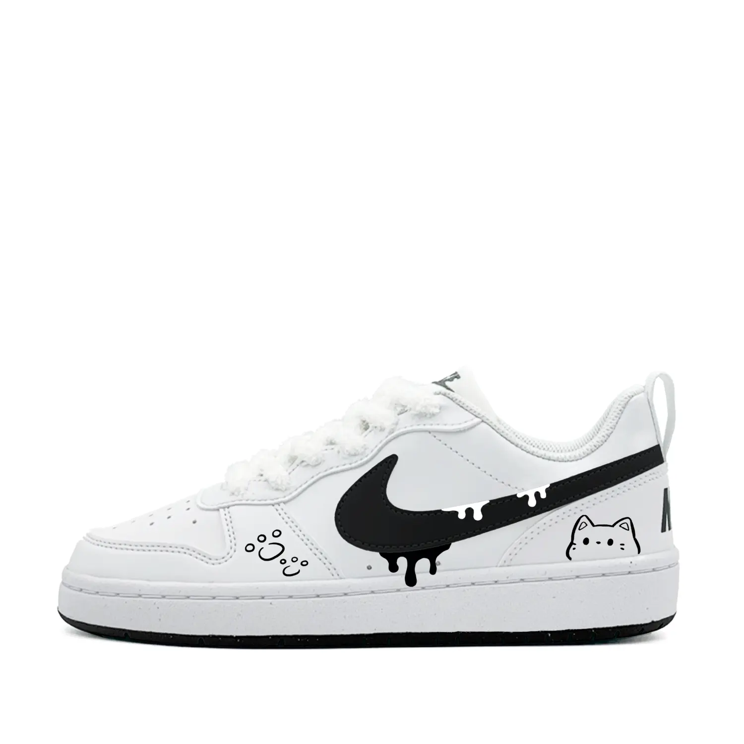 

Nike Court Borough Kitten's World, милый, минималистичный стиль, универсальный, модный, индивидуальный трендовый синтетическая кожа