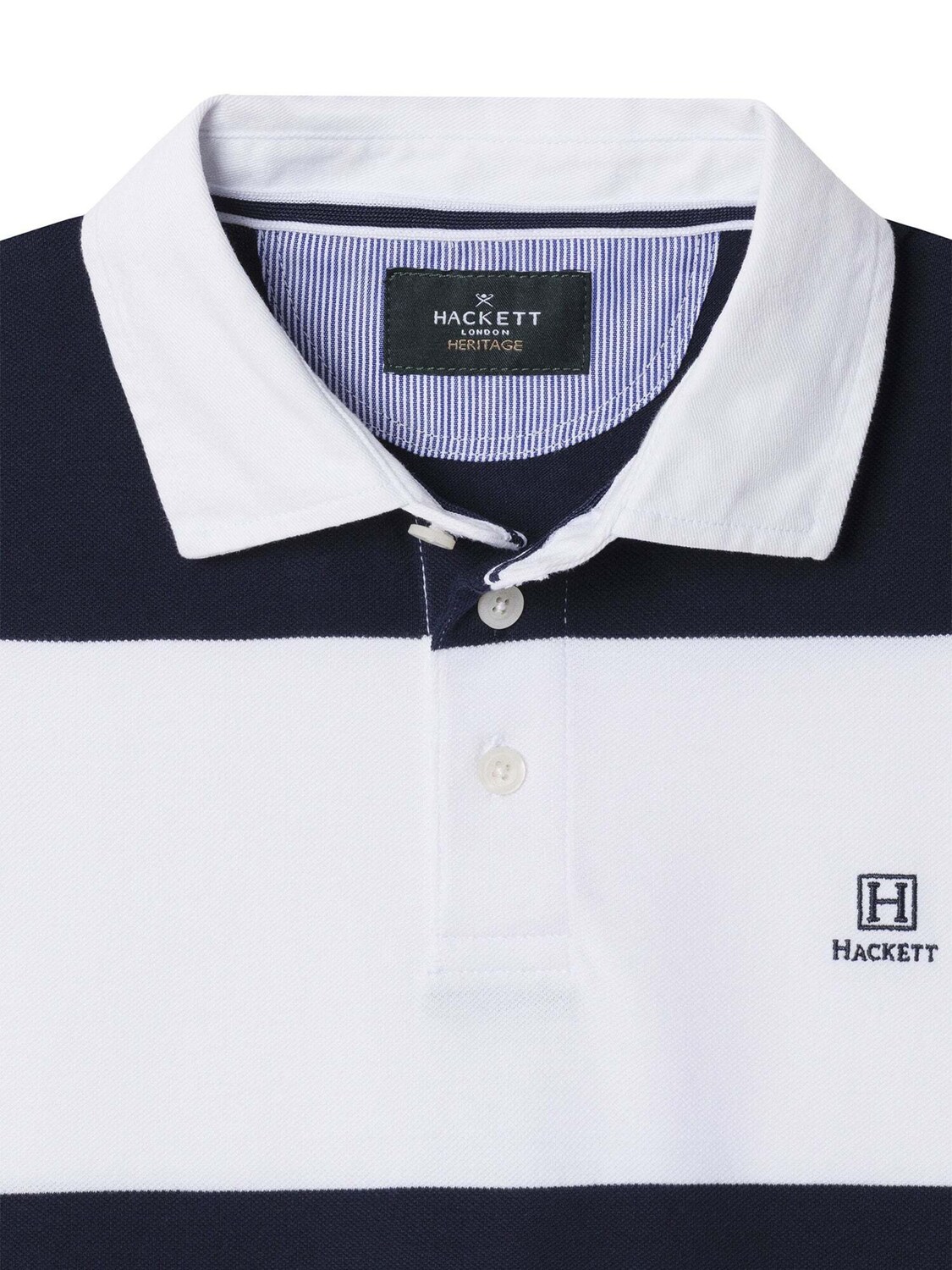 Hackett London Футболка 'Heritage' в темно-синем, белом — фото 3