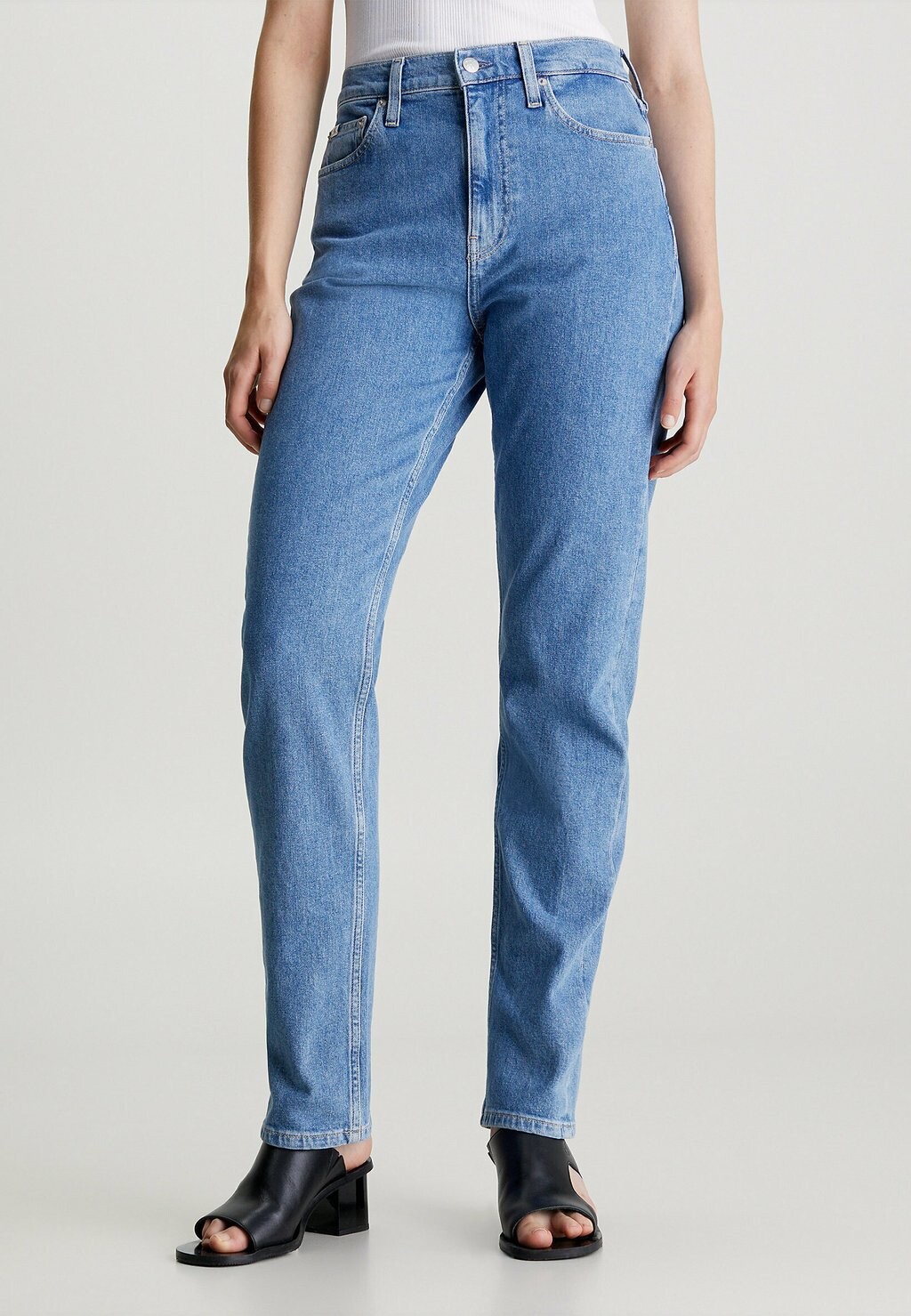

Джинсы прямого кроя AUTHENTIC Calvin Klein Jeans, синий деним