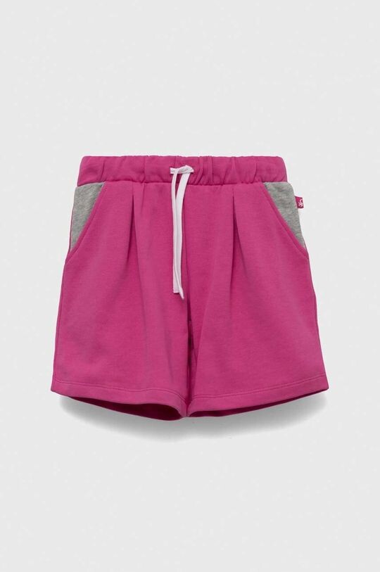 

Детские хлопковые шорты United Colors of Benetton, фиолетовый