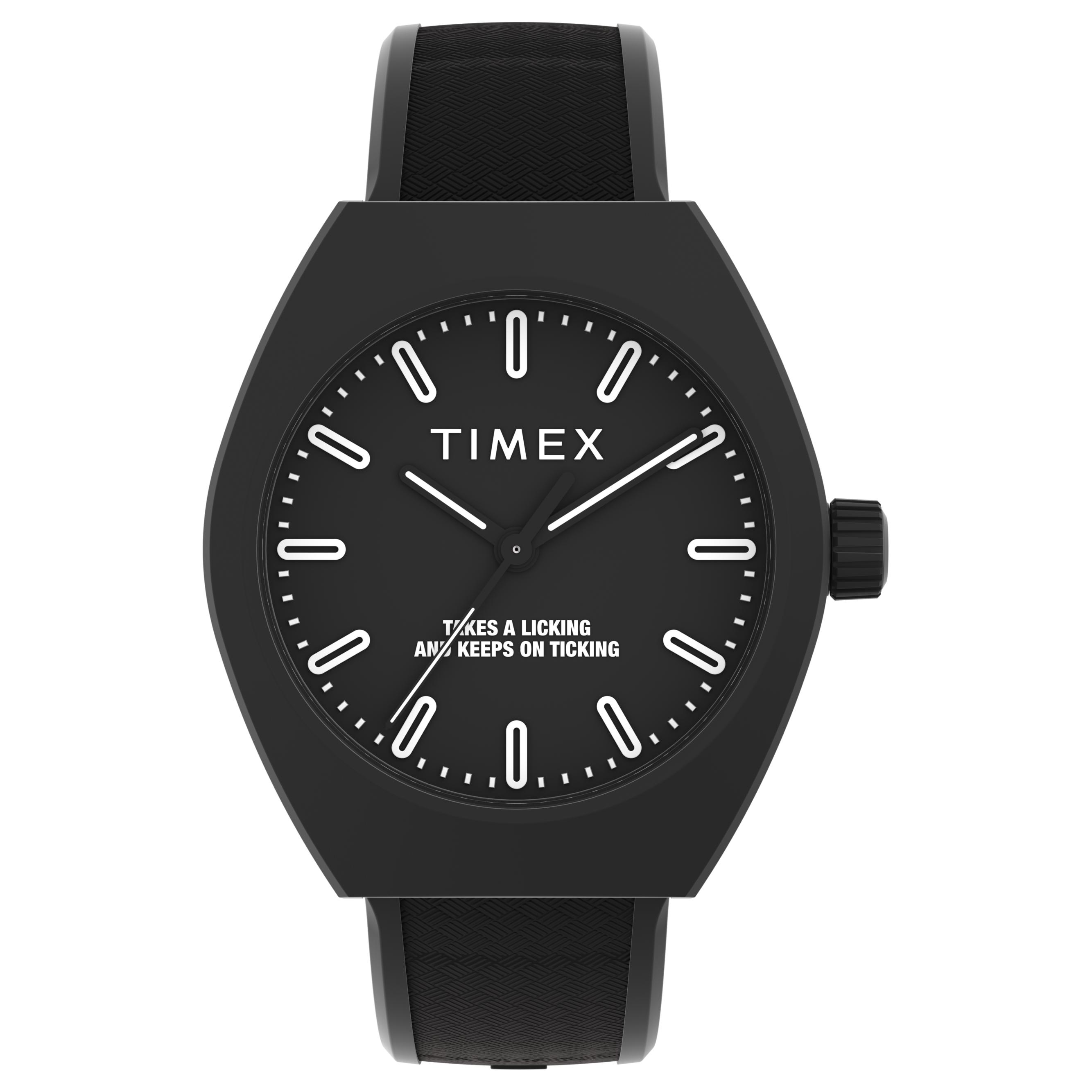 

TIMEX Часы Wrist Watch Quartz Movement Black Dial Unisex, Black