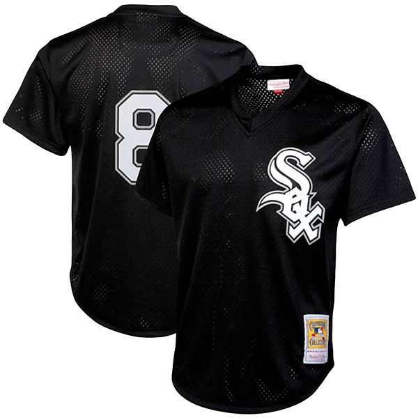 

Мужская футболка mitchell & ness bo jackson black chicago white sox cooperstown collection big & tall mesh batting practice Unbranded