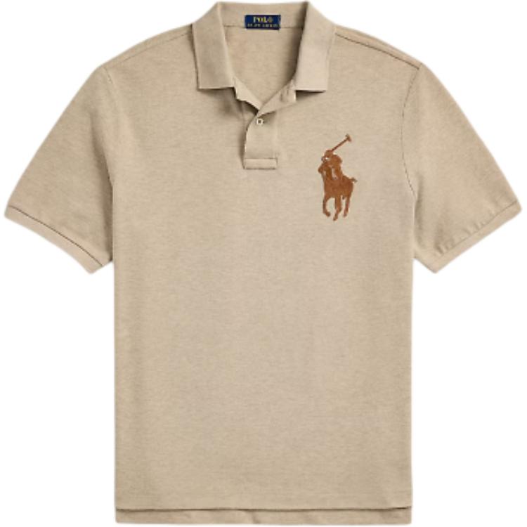 

Поло с аппликацией Polo Pony Polo Ralph Lauren, бежевый
