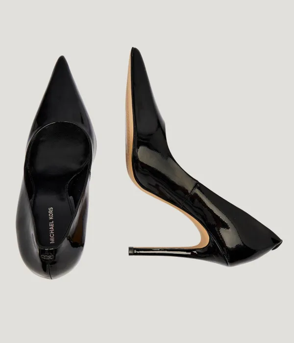 Туфли на шпильке из кожи Elyse Michael Kors, черный — фото 4