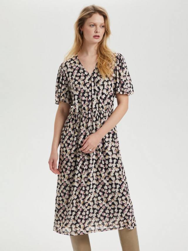 

Платье с цветочным принтом lettice brushed bloom Soaked In Luxury, черный