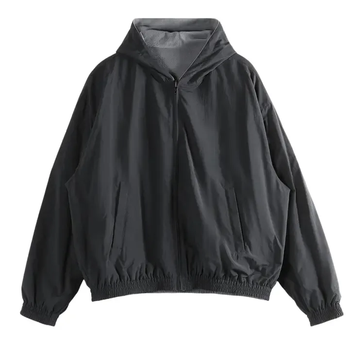 Двусторонняя куртка с капюшоном Balenciaga, черная