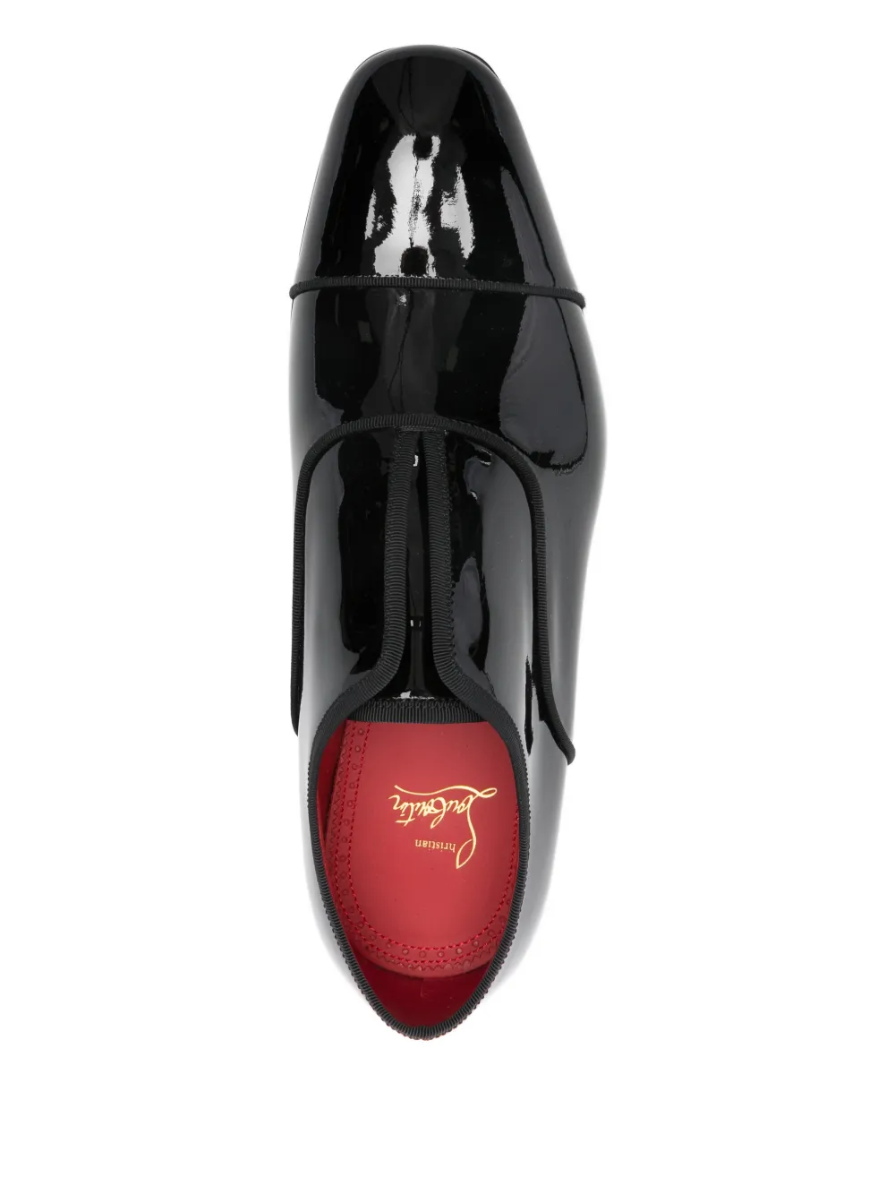 Лоферы с отделкой на каблуке Christian Louboutin, черный — фото 4