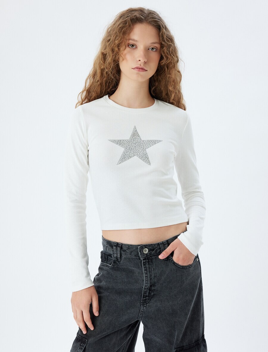 

Лонгслив Koton Shirt, экрю