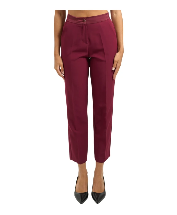 

Красные широкие брюки-чинос с карманами Yes Zee, красный