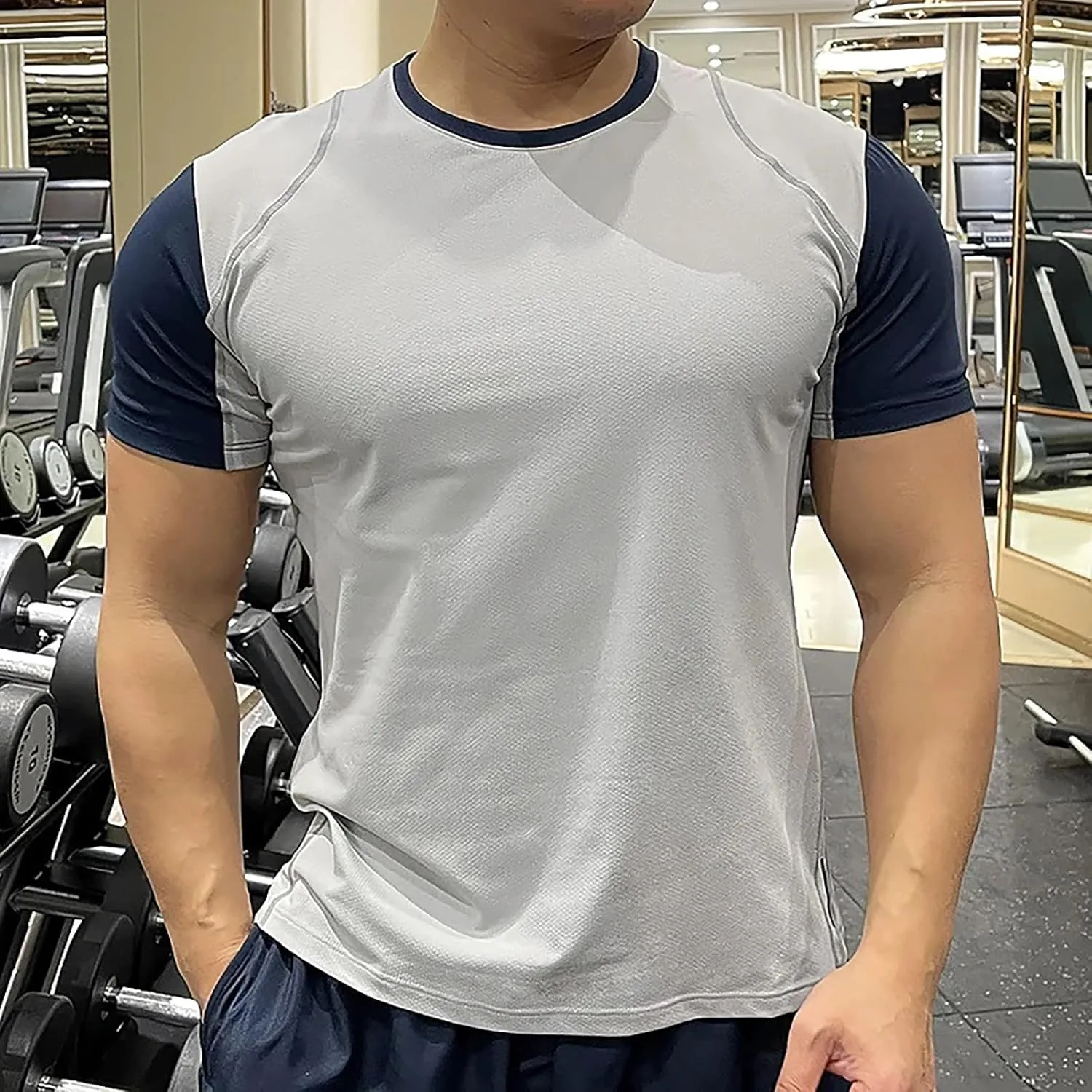Мужская футболка Raglan Baseball с коротким рукавом Dry Fit Moisture Wicking — фото 2
