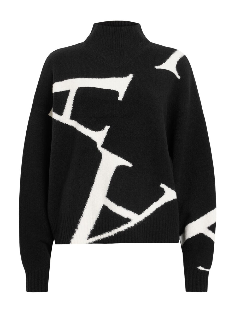 

Тонкий вязаный свитер AllSaints Sweater A STAR, черный