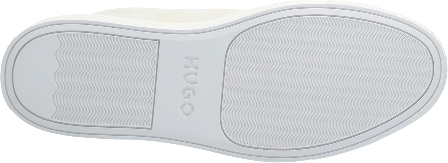 Высокие кроссовки Hugo Mens Essential Cupsole из замши, Natural Oat — фото 4