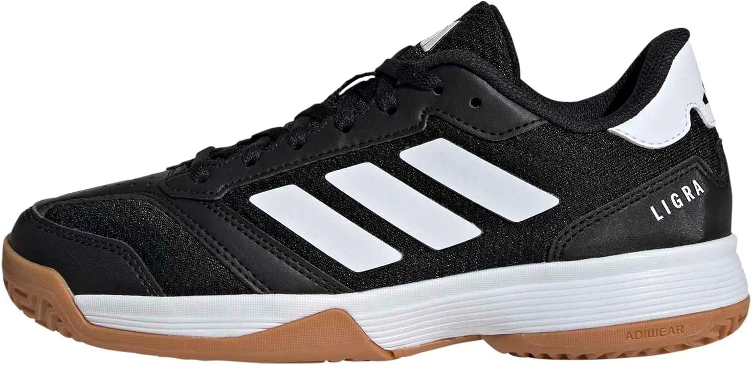 Детские кроссовки Adidas Ligra 8 для дома (унисекс), черный/белый/черный